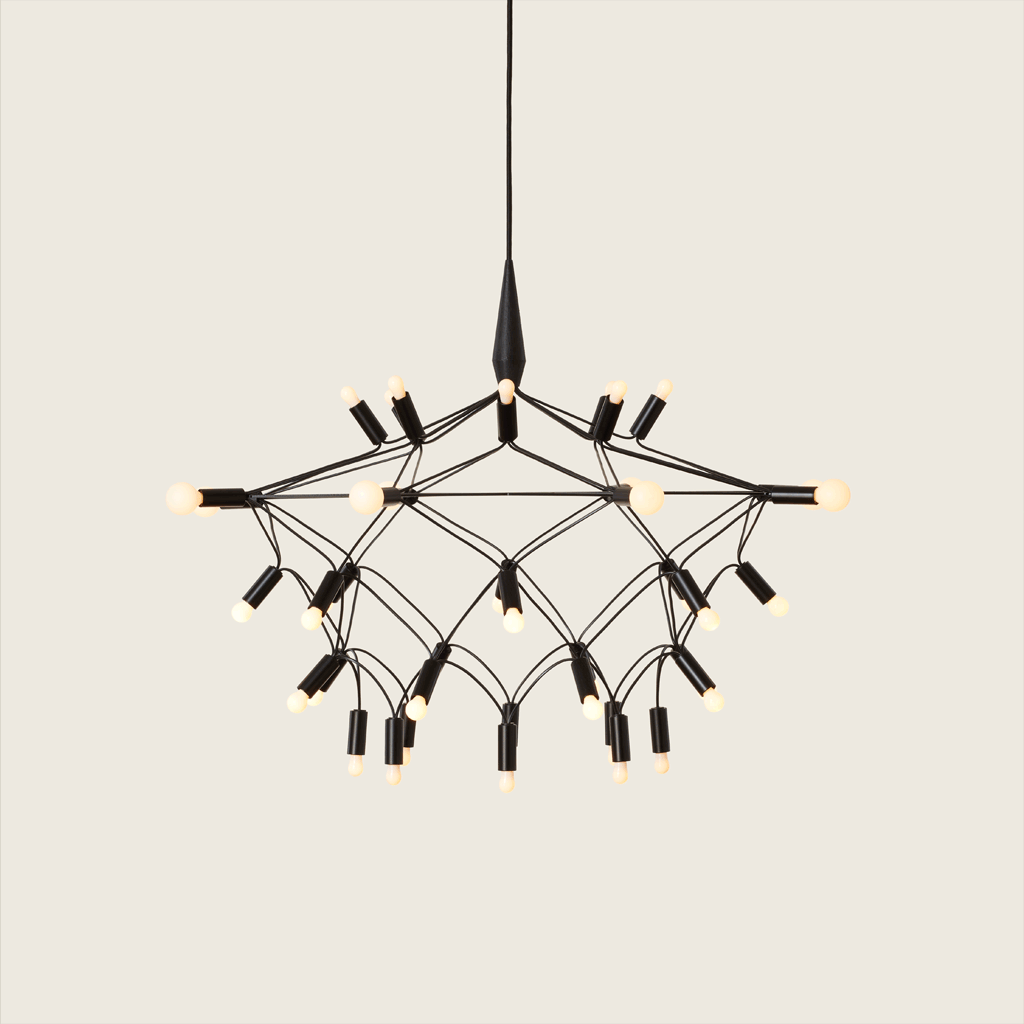 Patrick Townsend Design Orbit35 Shorty Black Chandelier
