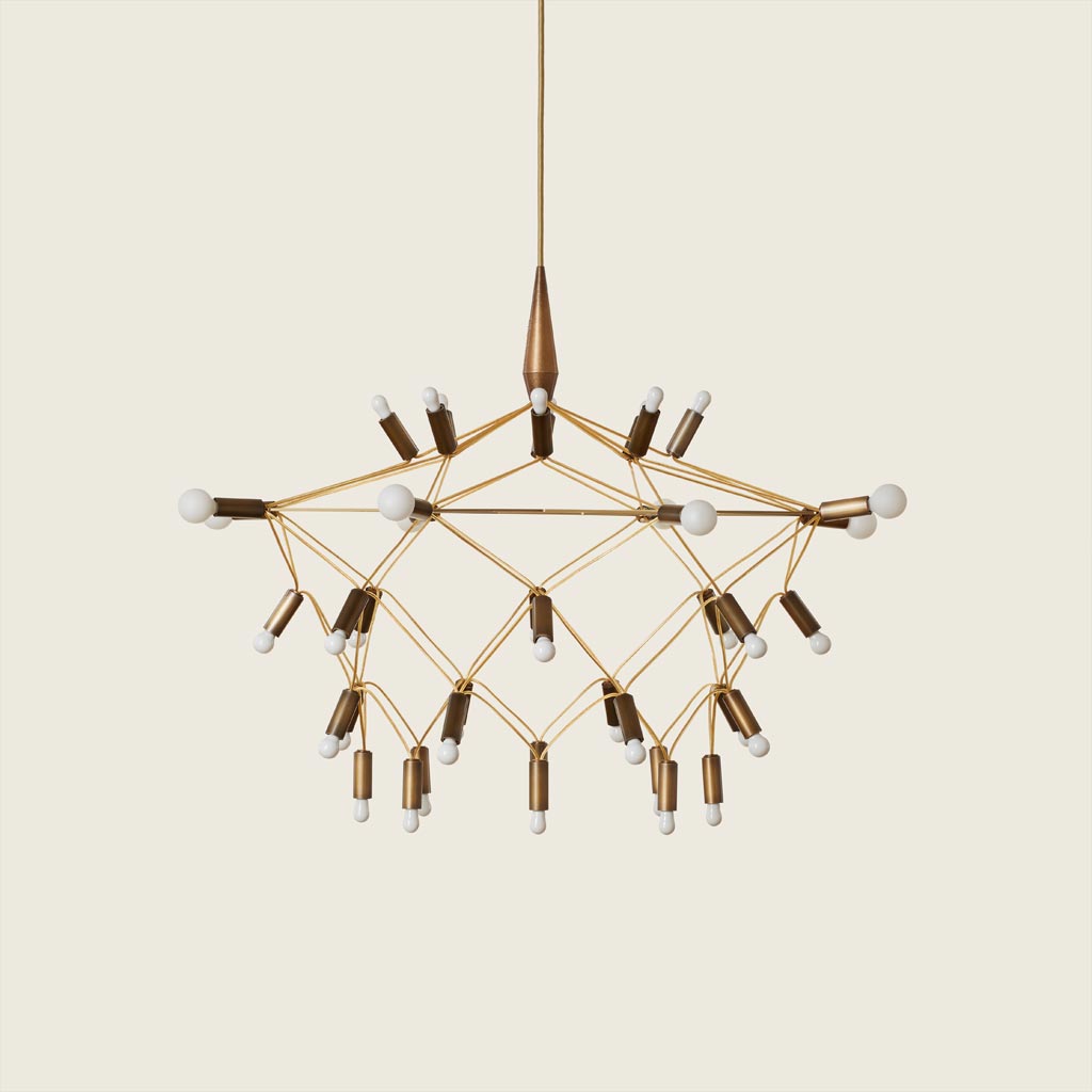 Patrick Townsend Design Orbit35 Shorty Bronze Chandelier