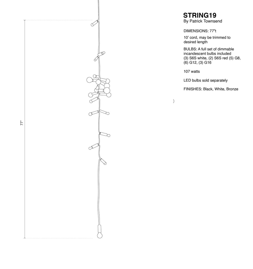 Spec Sheet for STRING19 Pendant Patrick Townsend